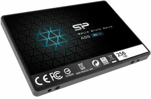 Накопитель SSD 2.5'' Silicon Power SP256GBSS3A55S25 Ace A55 256GB SATA 6Gb/s 3D NAND TLC 550/450MB/s MTBF 1.5M