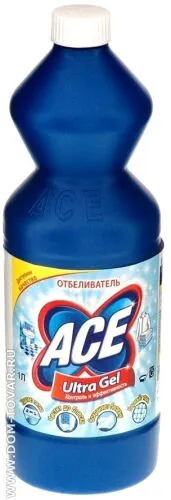 Отбеливатель-дезинфектант Ace "Ultra gel, 1 л.