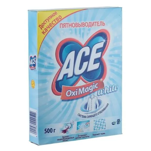 Пятновыводитель Ace Oxi Magic White 500 г